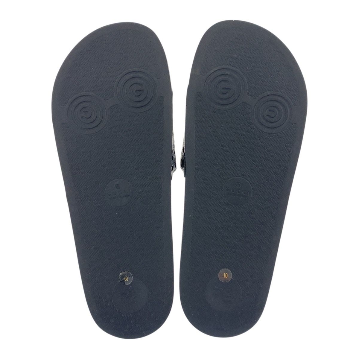人気海外ブランドアイテム｜ファッション通販 GUCCI 新品未使用 グッチ サンダル ラバー ブラック 10/29cm 靴