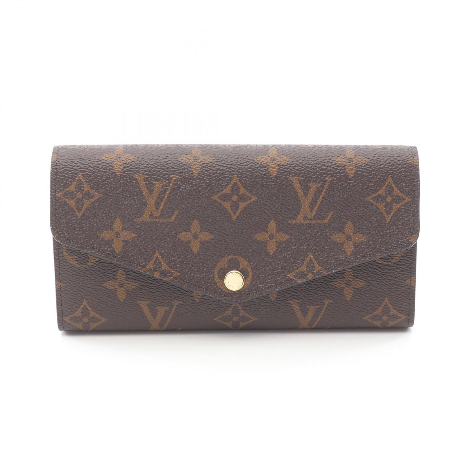 ルイ ヴィトン LOUIS VUITTON 二つ折り長財布 ポルトフォイユサラ M62234 フューシャ PVCコーティングキャンバス ポルトフォイユ サラ レディース Used A