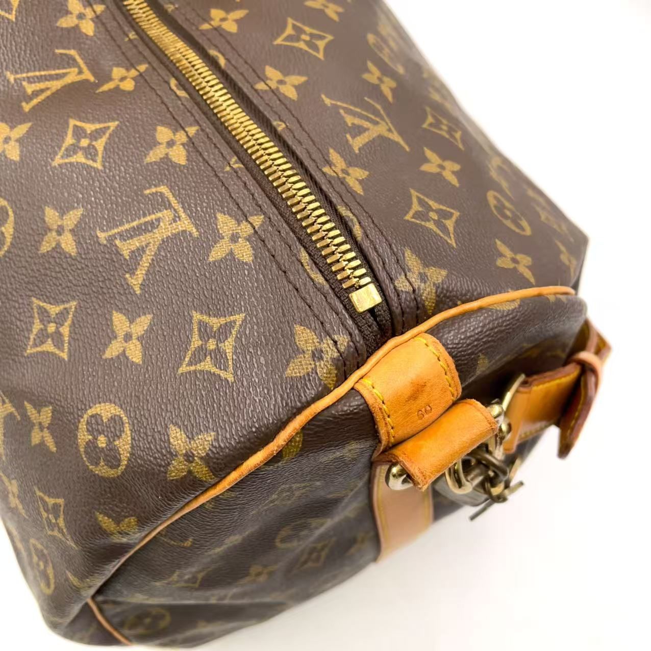 ブラウン ボストンバッグ