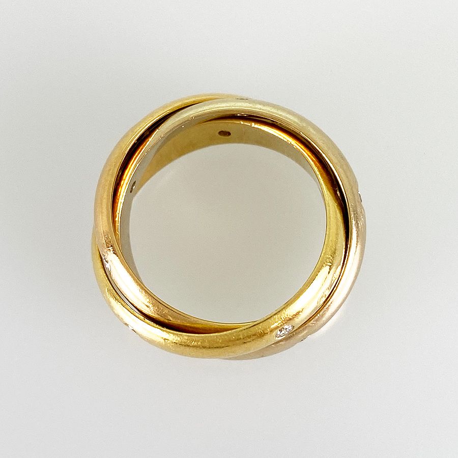 早い者勝ちSALE【Cartier】トリニティ7連リング 10号 CARTIER カルティエ トリニティ リング 指輪 7号 18金 K18