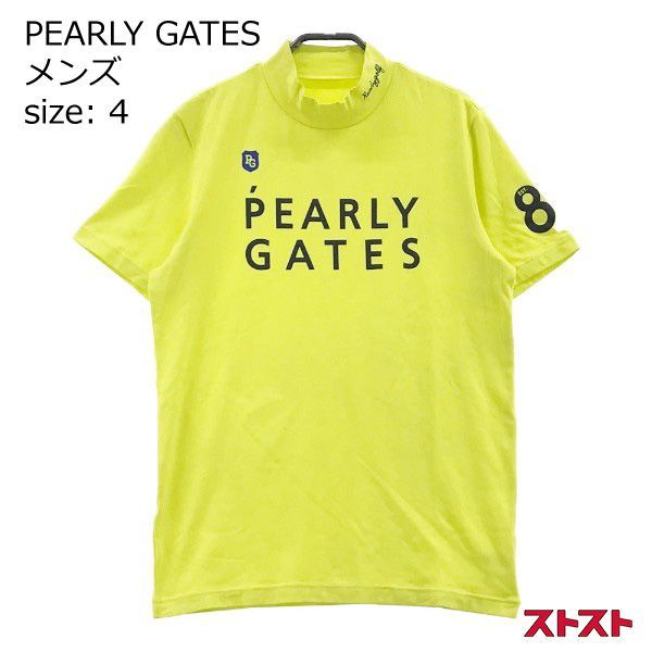 PEARLY GATES パーリーゲイツ ハイネック半袖Tシャツ 二段ロゴ 4 ...