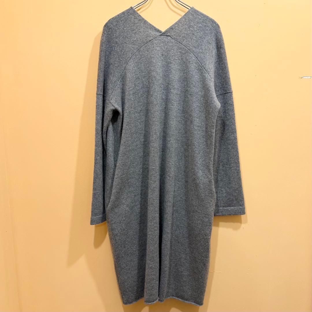 evam eva カシミヤローブ グレー