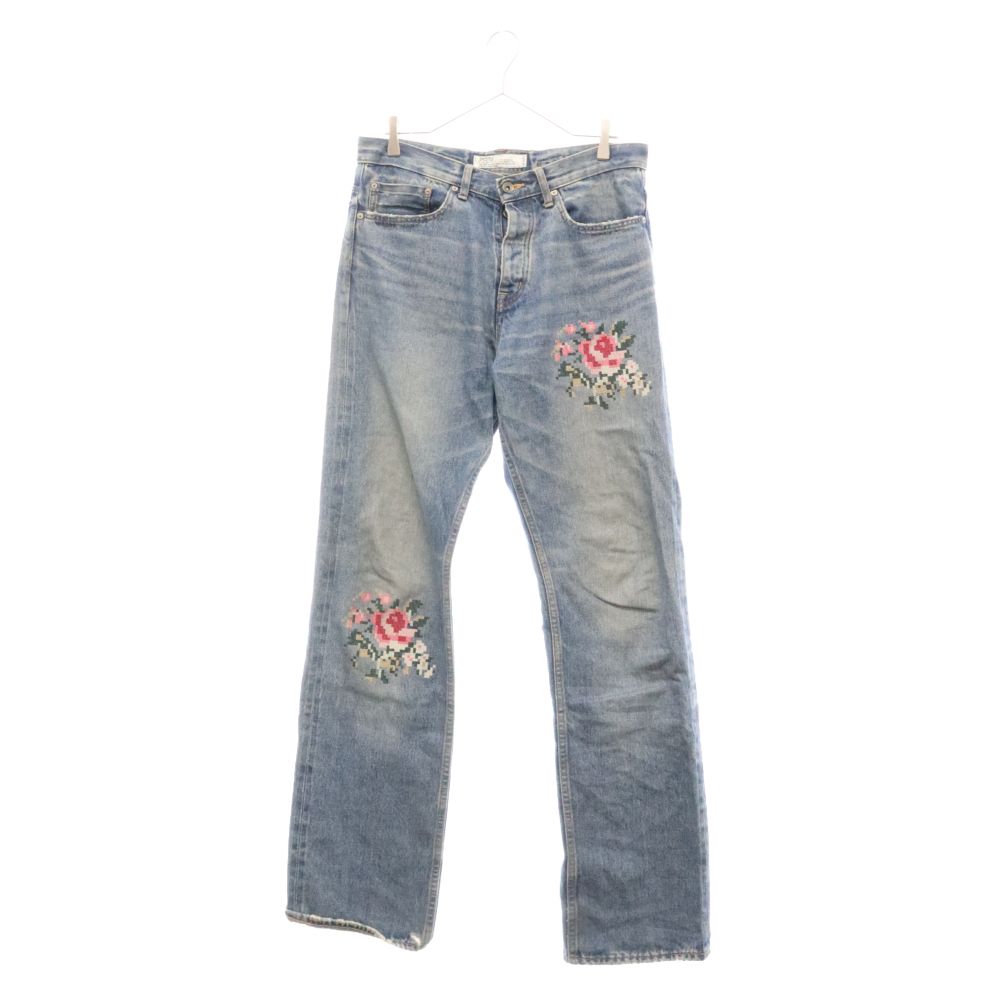 dairiku 21aw フラワーデニム　beams原宿限定 楽天市場】【中古】DAIRIKU フラワー刺繍デニムパンツ 21AW D-8