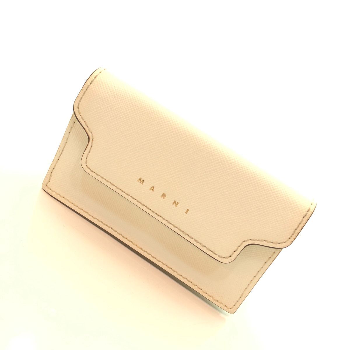 MARNI マルニ TRUNKトランク CARDCASE カードケース コインケース 名刺入れ 小物入れ LEATHER レザー レディース  IVORYアイボリーOFFWHITE オフホワイト PFMOT05U07 LV520 Z601W