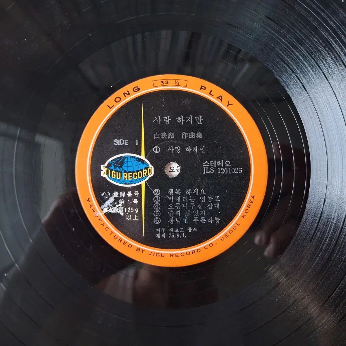 思慮深い 激 盤 ヤン ヒジョン ー 愛してるが その名前 尺 LP 保証書付、新品送料無料。