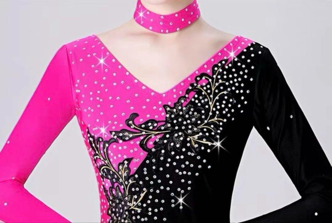 ストーン付きスタンダードドレス✨競技会やデモ、発表会に最適な華やかドレス 豪華ストーン付きスタンダードドレス✨ 競技会や発表会、デモにも