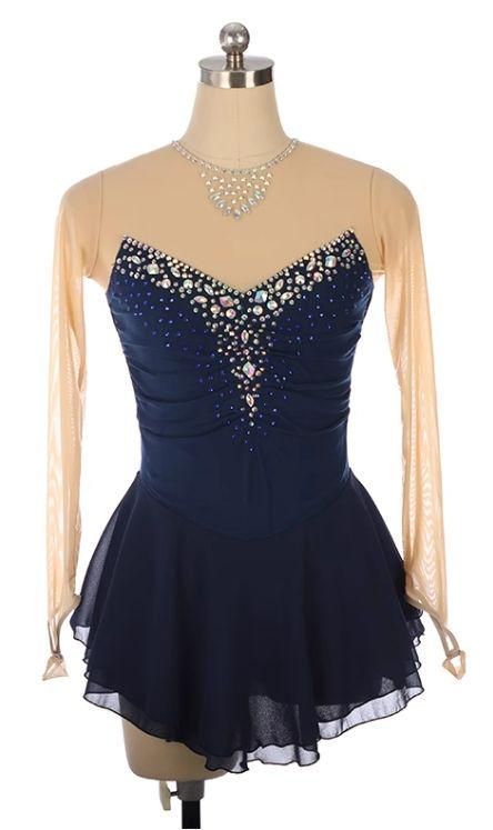 新品未使用 フィギュアスケート衣装 ハイネック ストーン オーダー