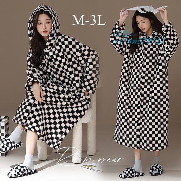 ルームウェア レディース ワンピース 可愛い 寝巻き 寝間着 気持ちいい 毛布 ゆったり お揃い 暖かい もこもこ クリスマス パジャマ vii4w578717