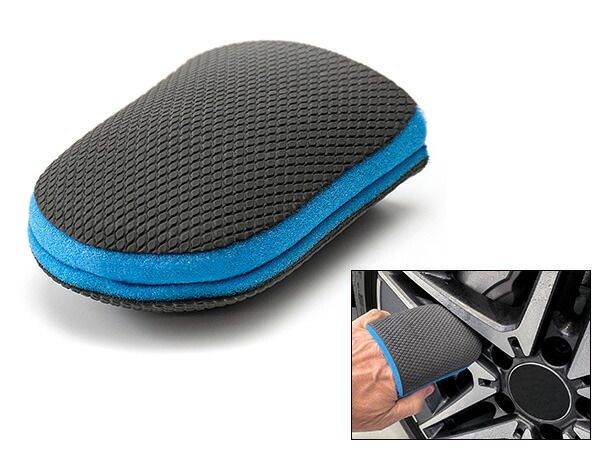 TRYPAD フィンガースポンジ 洗車 グリッド構造 ラバー アルミホイール 鉄粉除去 TRYPAD-F-S トライパッド メール便 送料無料