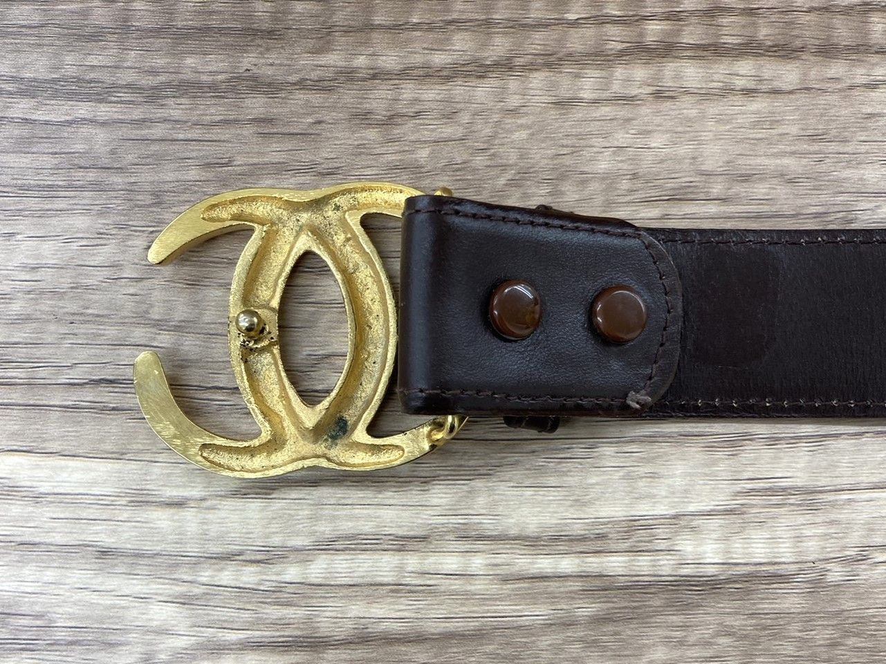 CHANEL　シャネル　ココマーク　ゴールド金具　ベルト CHANEL シャネル チェーンベルト ココマーク ゴールド メタル GP