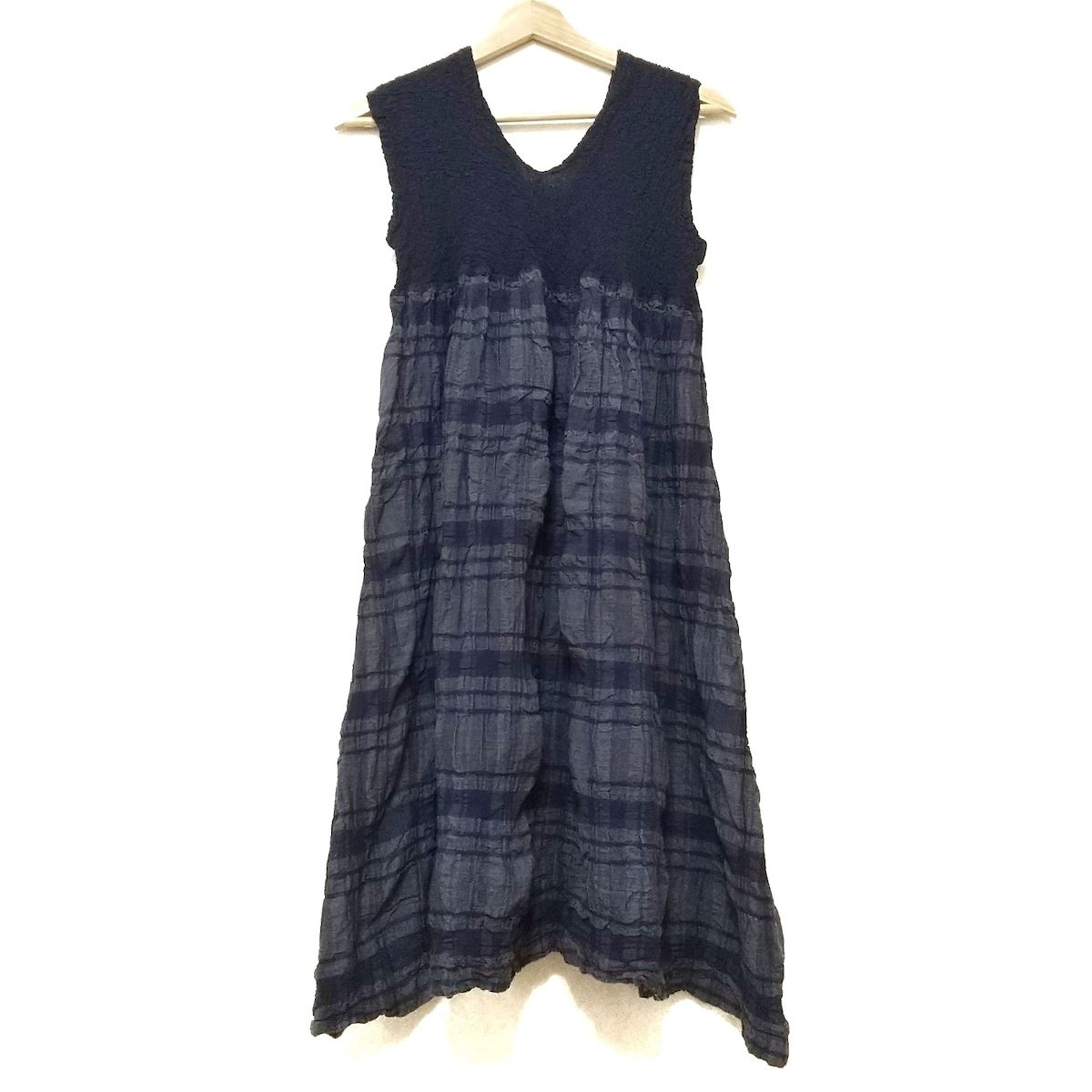 美品イッセイミヤケme Vネックワンピース 期間限定☆美品☆