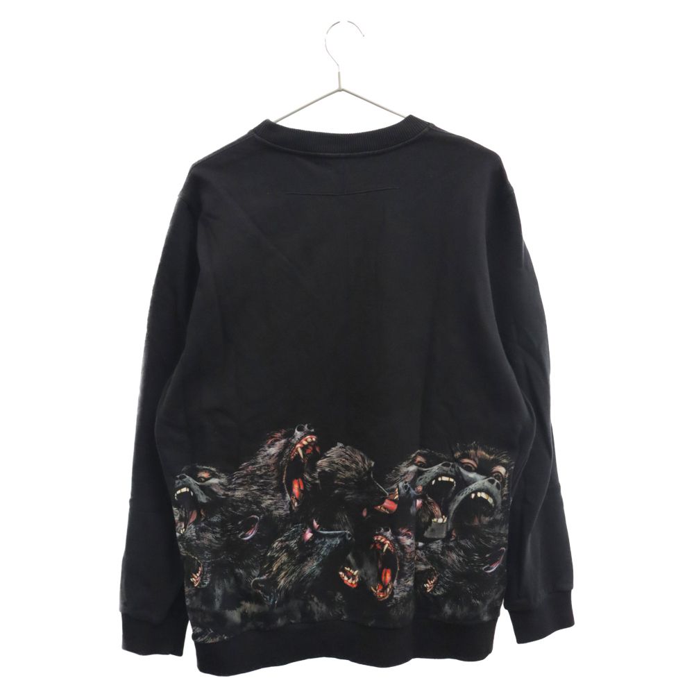 GIVENCHY (ジバンシィ) 16AW Screeching Monkey Print Cotton Jersey Sweatshirt 16F  7308 653 スクリーチングモンキープリント クルーネックスウェットトレーナー ブラック - メルカリ