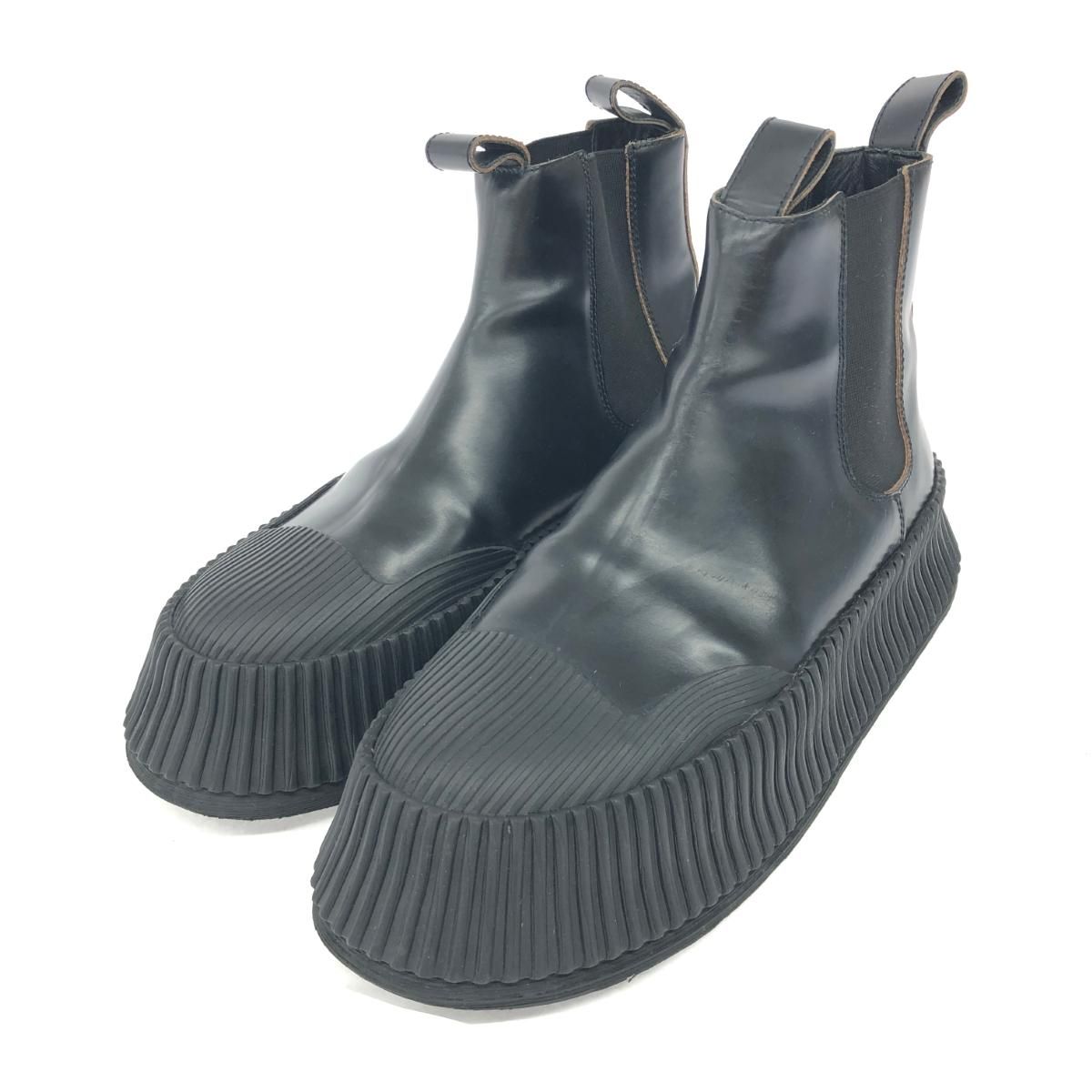 JIL SANDER ジルサンダー サイドゴア ブーツ ブラック メンズ