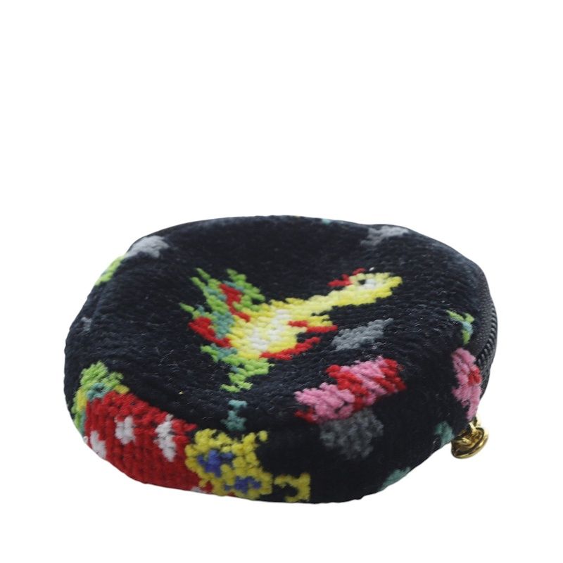 フェイラー ハイジドット チャームポーチ 黒 ブラック