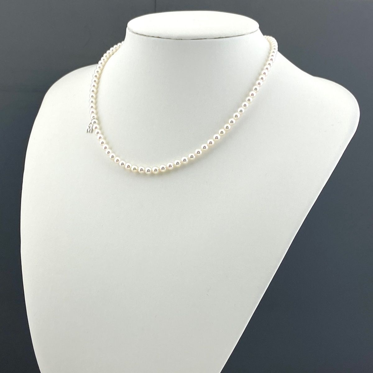 ミキモト MIKIMOTO パール デザインネックレス 真珠 ネックレス K18 