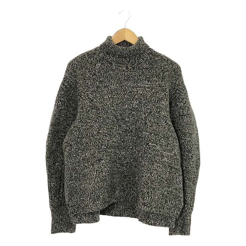Mame Kurogouchi / マメクロゴウチ | wool cashmere brushed roll neck knitted top / カシミヤ シルク ニットプルオーバー | 1 | グレー | レディース Mame Kurogouchi / マメクロゴウチ | wool cashmere brushed