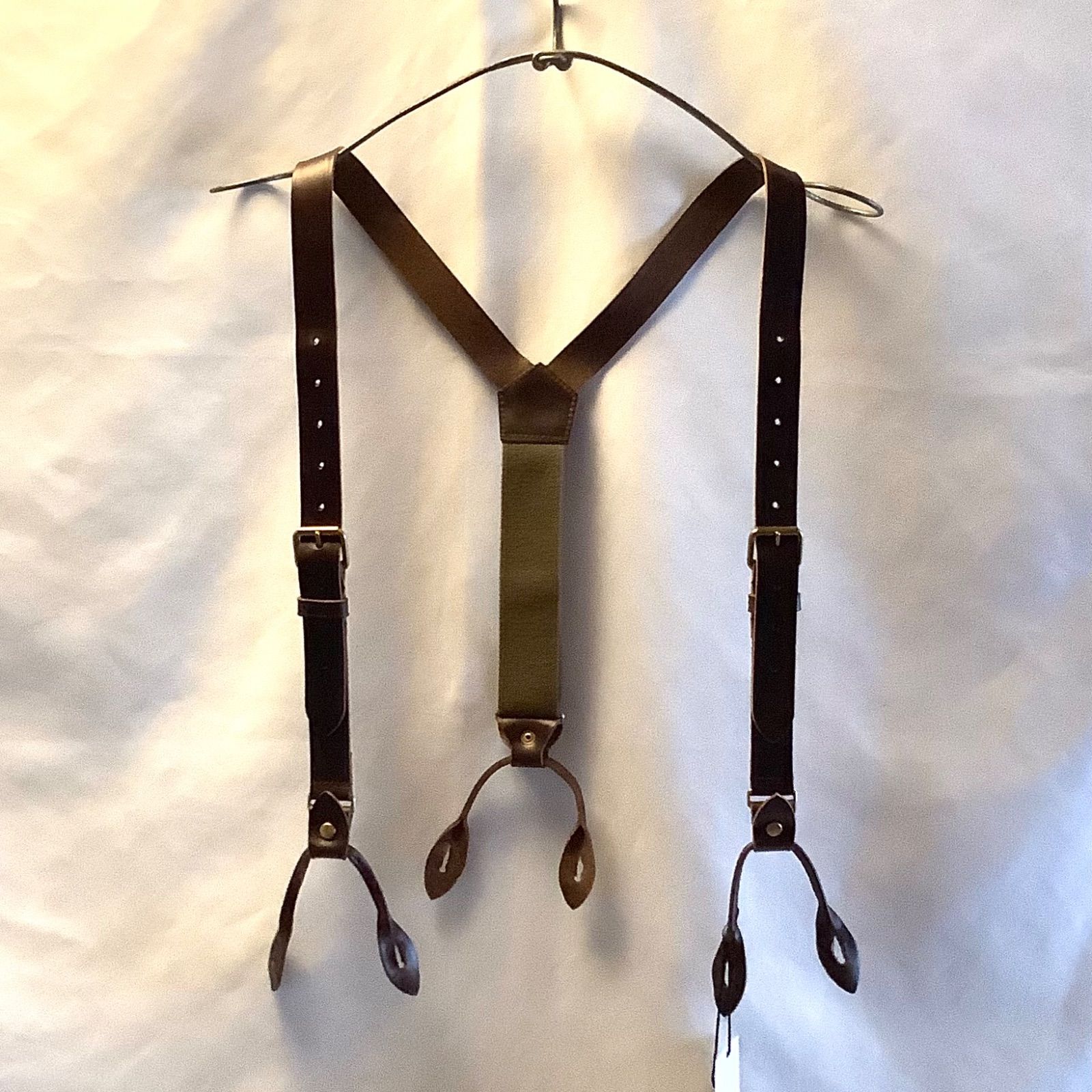 Nigel Cabourn ホーウィン クロムエクセルレザー サスペンダー Amazon