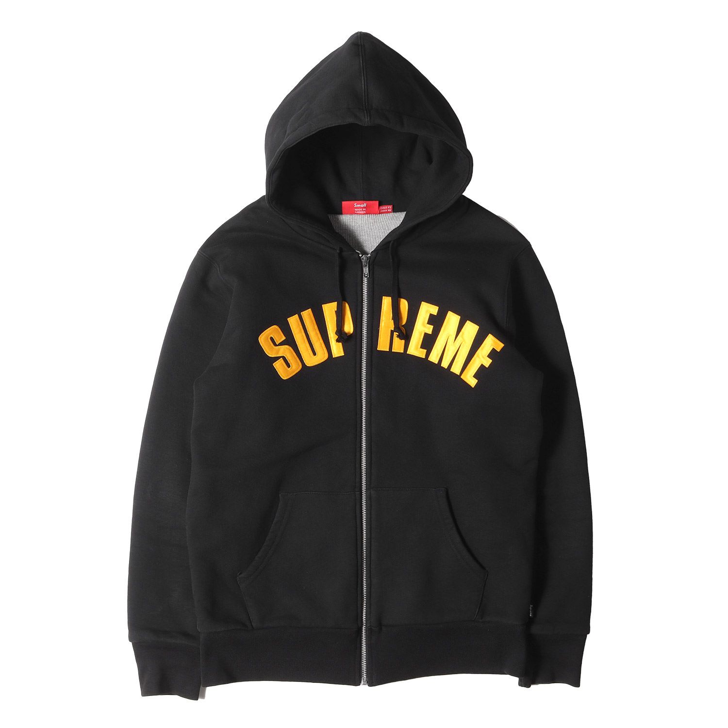 Supreme シュプリーム パーカー サイズ:S 12AW アーチロゴ サーマル ジップ スウェットパーカー Arc Logo Thermal Zip-Up  ブラック 黒 トップス フーディー【メンズ】 - メルカリ