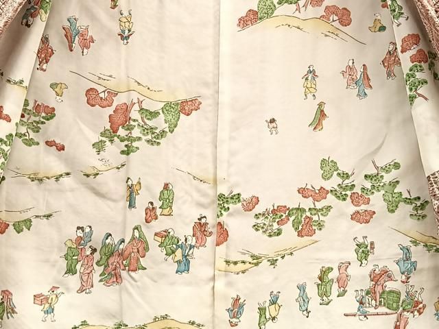 平和屋着物＃羽織 総絞り 吉祥花間道 正絹 逸品 BAAU0077gt