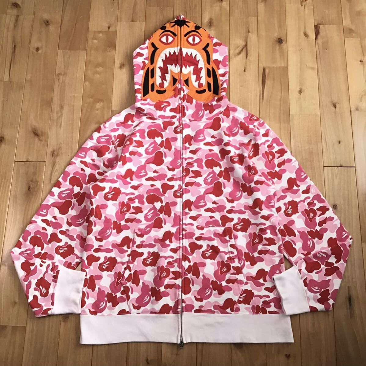 ☆XL☆ ABC camo pink タイガー パーカー Tiger full zip hoodie a bathing ape BAPE エイプ  ベイプ アベイシングエイプ ABCカモ - メルカリ