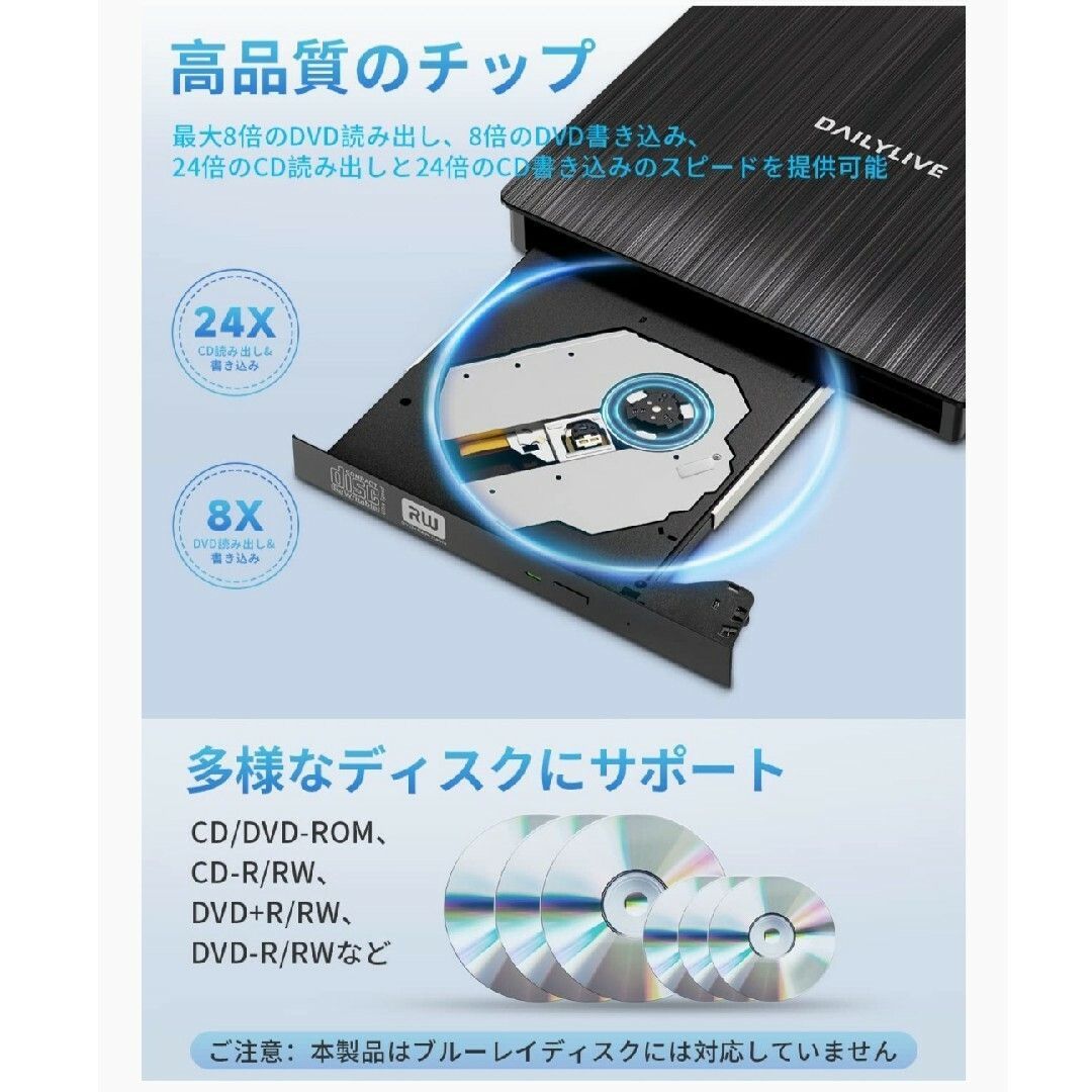 DVDドライブ 新品未使用 - スマホ/家電/カメラ その他