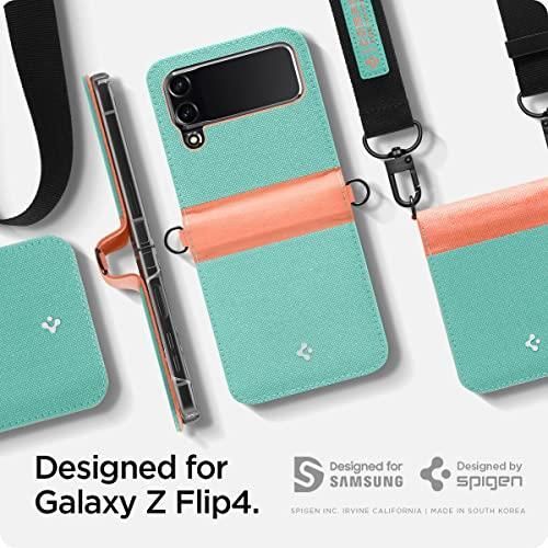 コットン・キャンディ Spigen Galaxy Z Flip4 ケース ファブリック