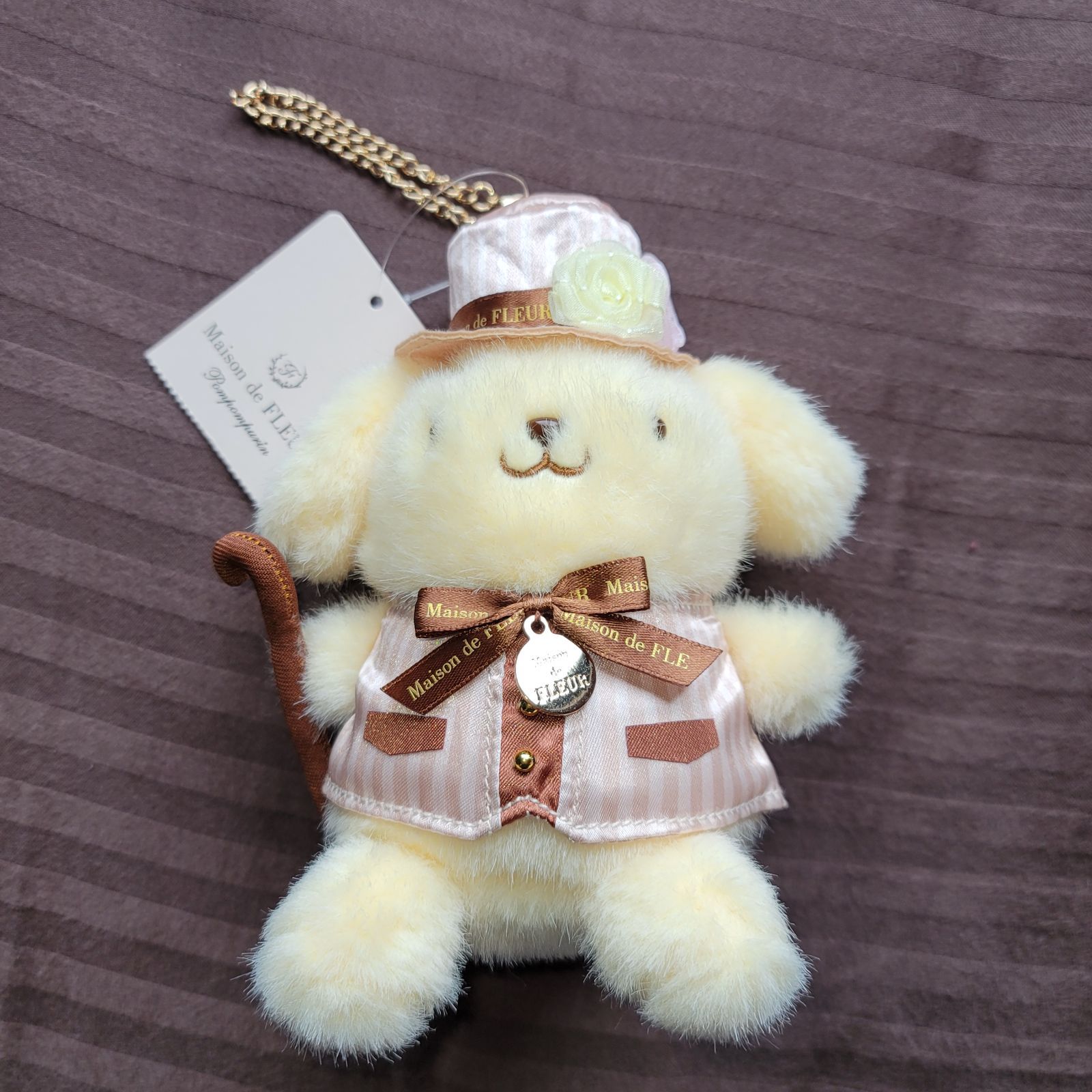 新品】ポムポムプリン メゾンドフルール コラボ バッグチャーム 