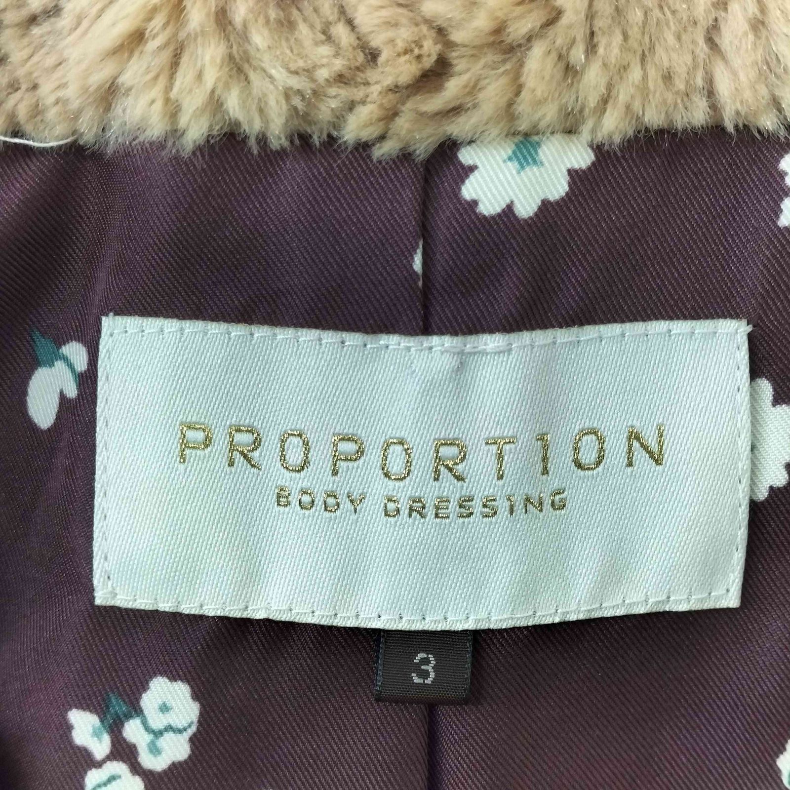 BODYDRESSING ボディドレッシング　ミンク　ファーコート セール 30%OFF】フェイクファー取外しコート/23AW(505451819