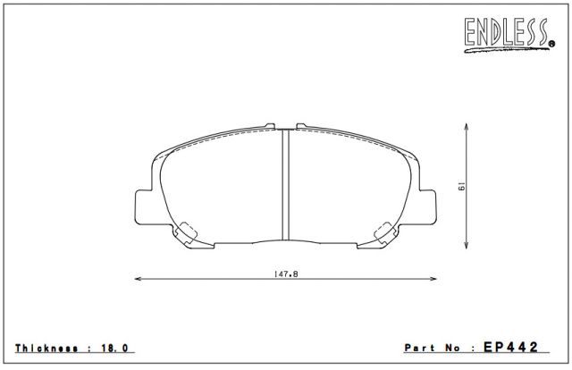 ENDLESS×SSY AYH30W アルファードハイブリッド 2500cc H27 01 - フロント用エンドレスブレーキパッド EP442