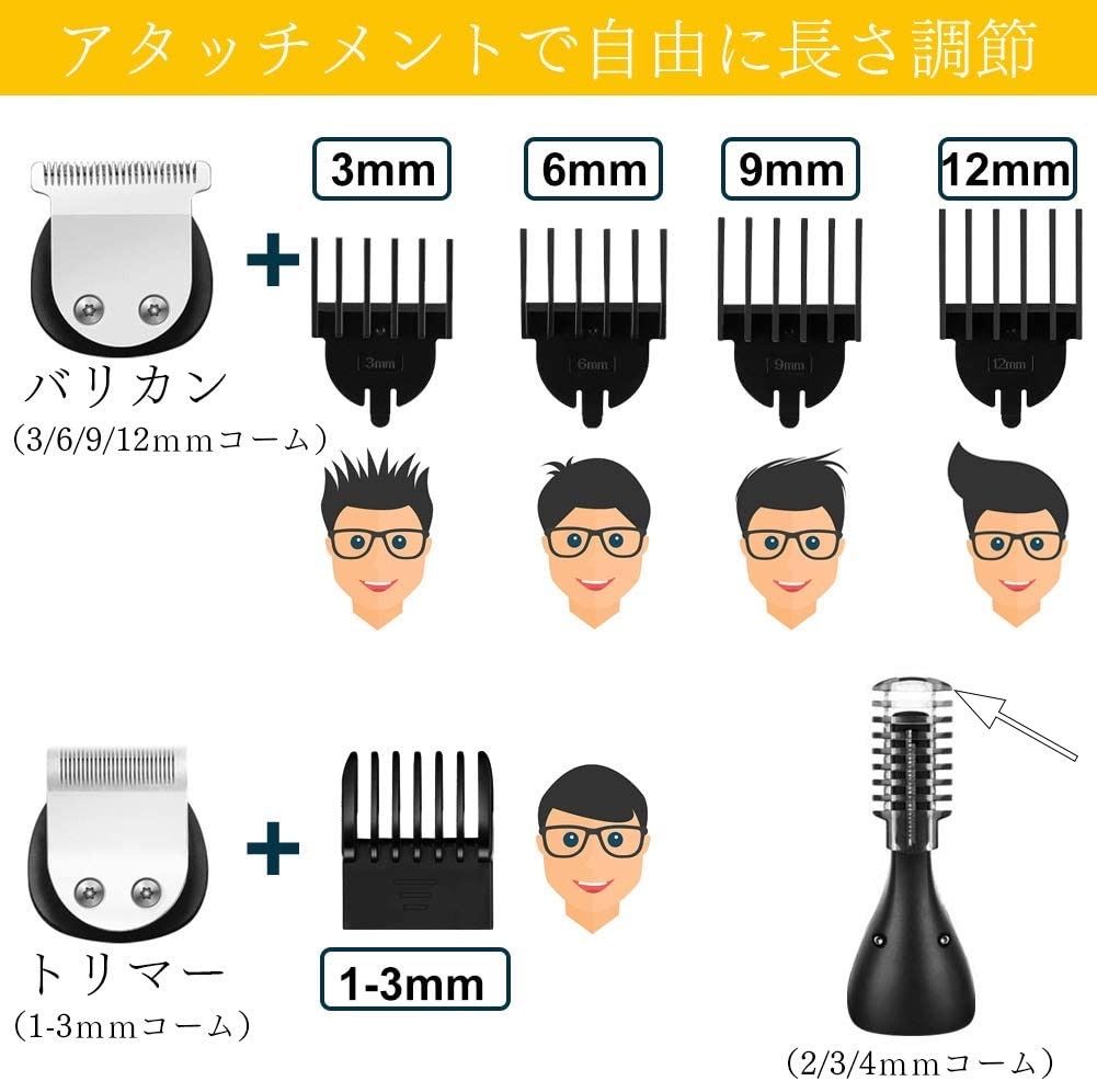 自宅がカットサロンに早替わり❣この1台で拘りのヘアスタイルに♪❤万能バリカン 美容家電 ❤自宅がカットサロンに早替わり❣この1台で拘り