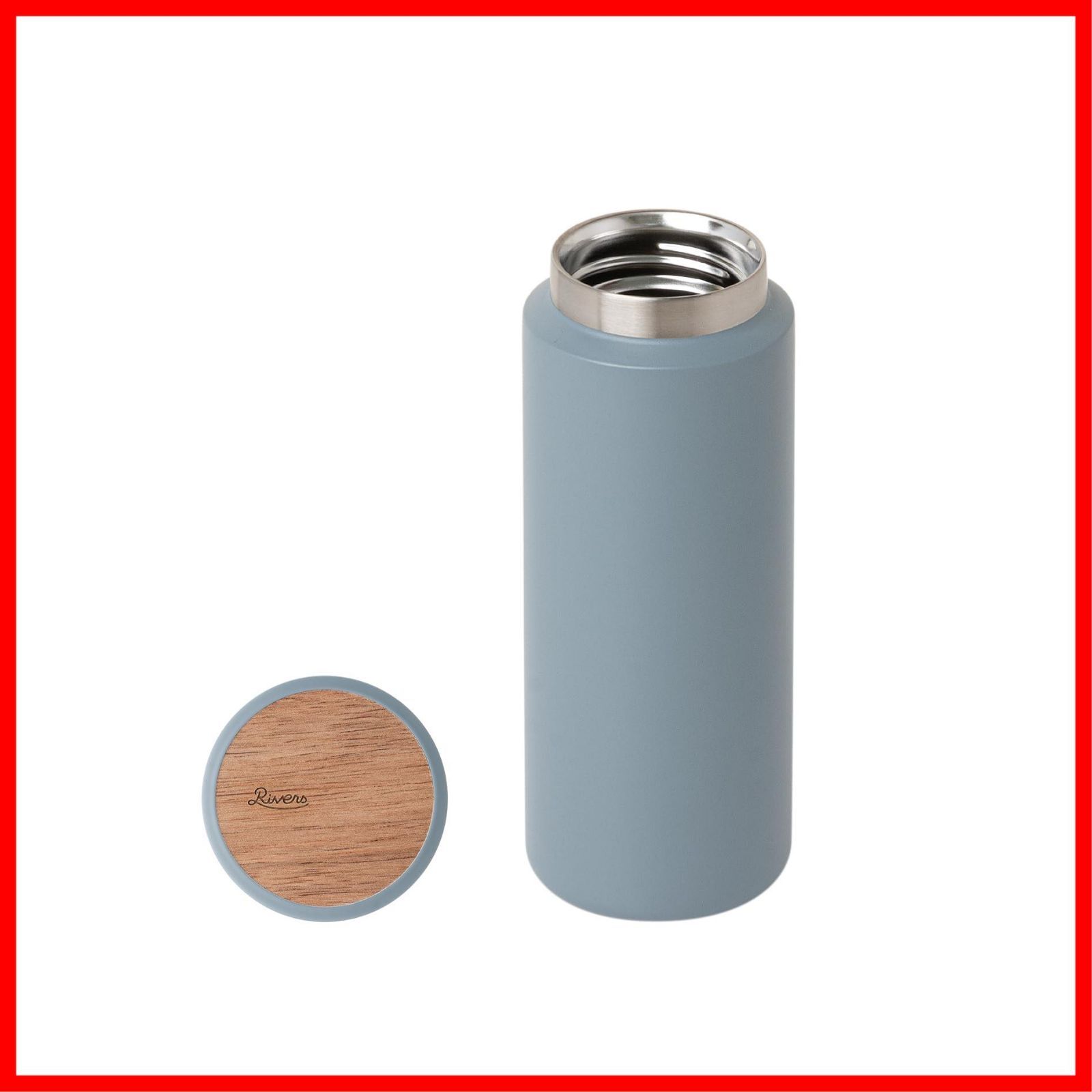 【新着商品】Rivers (リバーズ) MOKU モク ステンレスボトル 500ml (軽量/約233g/洗いやすい) マグボトル (保温/保冷) 水筒 ステンレスボトル コーヒー アッシュブルー