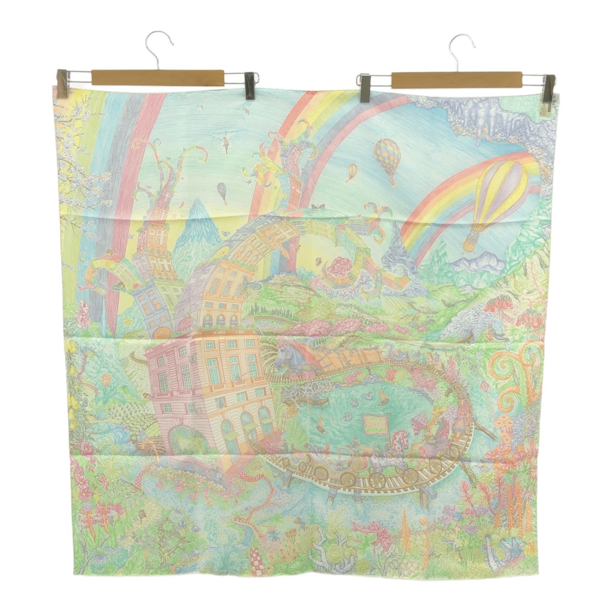 未使用 HERMES エルメス スカーフ カレ90 LES FOLIES DU
