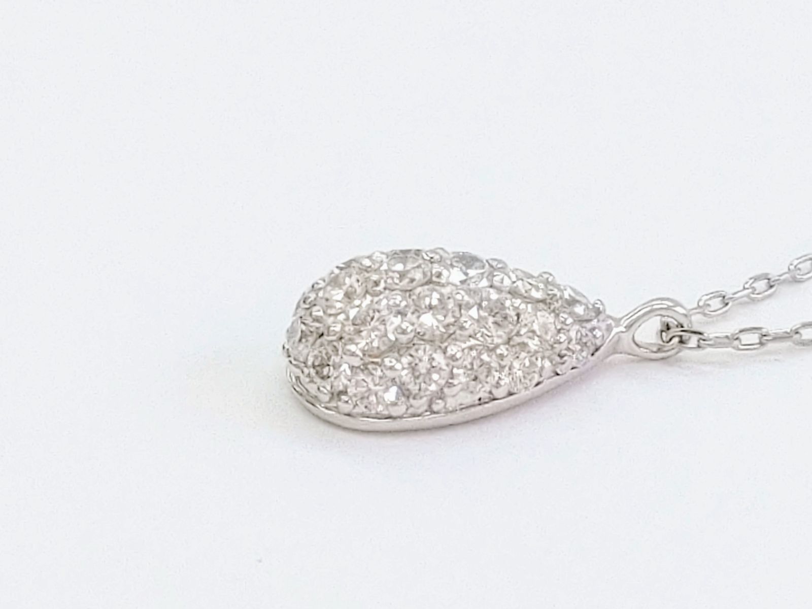 ツツミ Blessed Rain プラチナ ダイヤモンド0.53ct ネックレス【K299 