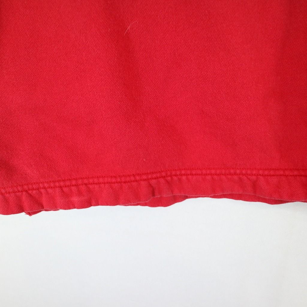 90年代 POLO JEANS COMPANY ポロジーンズカンパニー  パーカー  刺繍  星条旗  レッド (メンズ M/L)   N6846