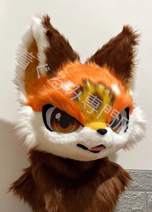 着ぐるみヘッド kigurumi NO.152 猫 茶色 ファースーツ 全頭ヘッド