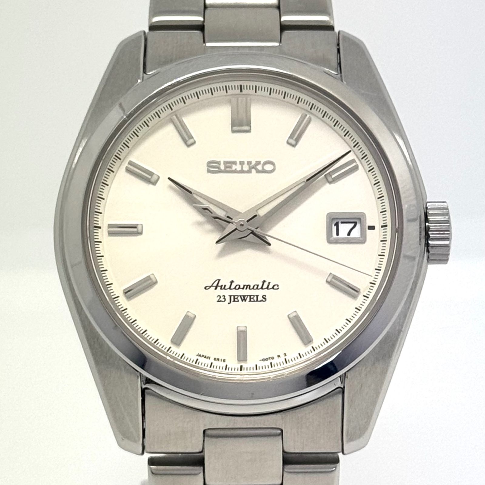 セイコー メカニカル SARB035 6R15-00C0 自動巻 アイボリー 裏スケ デイト表示