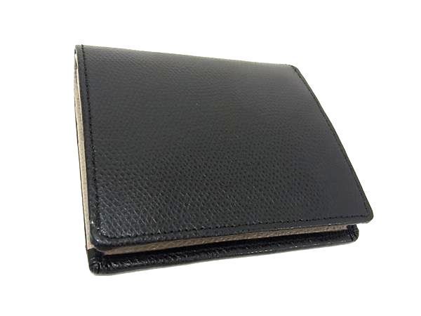 ■新品■未使用■ TAKEO KIKUCHI タケオキクチ レザー 二つ折り 財布 ウォレット 札入れ 小銭入れ メンズ ブラック系 AU7739 □新品□未使用□ TAKEO KIKUCHI タケオキクチ レザー 二つ折り 財布