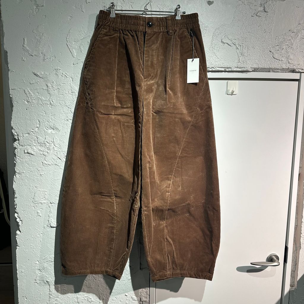 CLESSTE クレスト 24AW WOOL CORDUROY MASSIVE TWISTED PANTS コーデュロイパンツ CLS-PT-2426 BEIGE ブラウン系 size 2 表参道A09