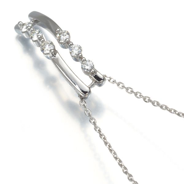 TASAKI タサキ ネックレス ダイヤ ダイヤモンド 0.15ct 6P K18WG  