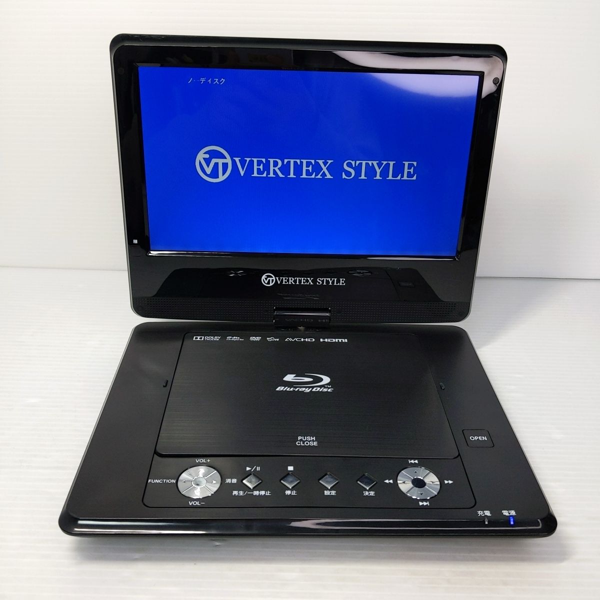VERTEX STYLE PBD-V003 ポータブルブルーレイプレーヤー ヴァーテックススタイル PBD-V003 ポータブルブルーレイディスク