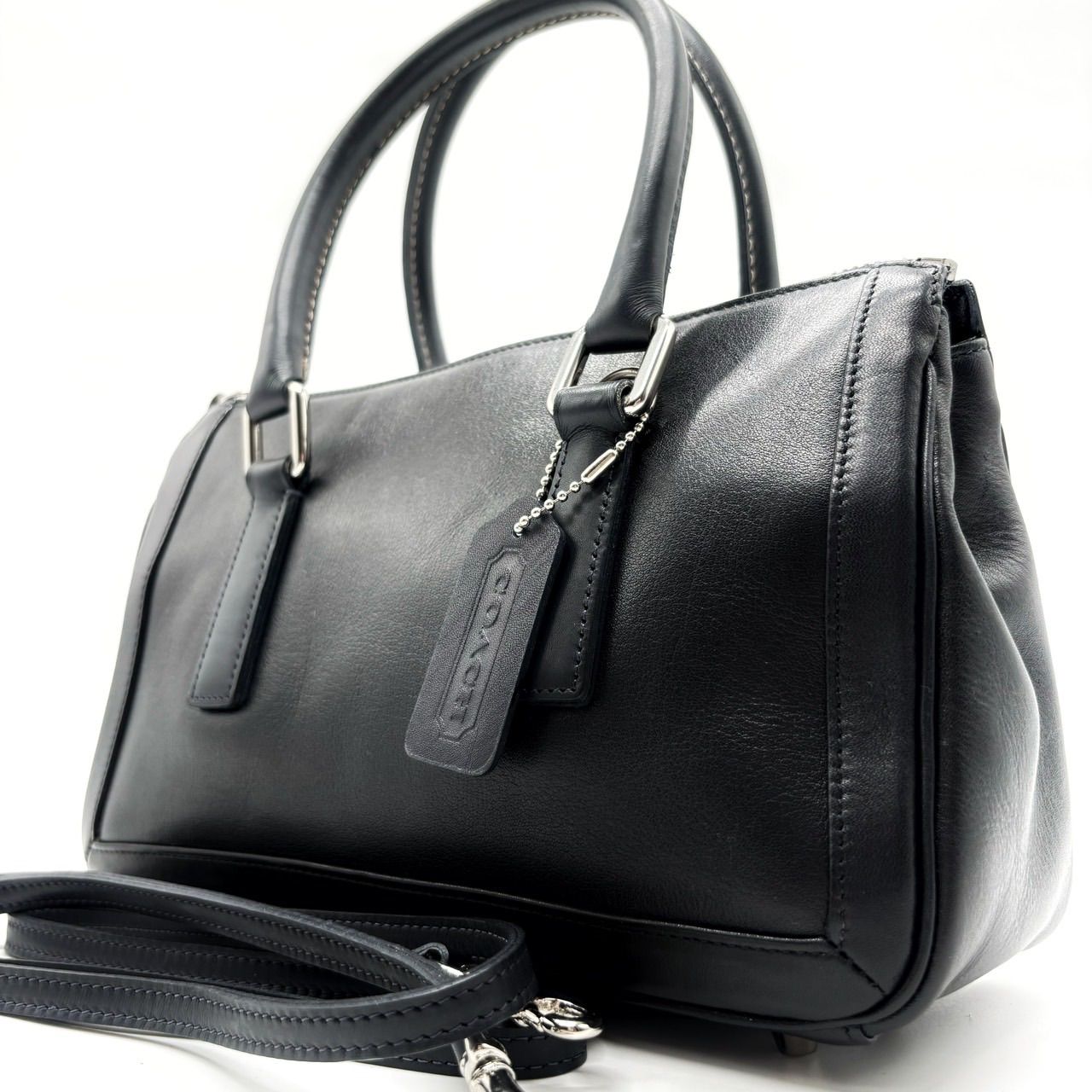 ✨良品✨ COACH コーチ 2way ミニボストンバッグ ショルダーバッグ 