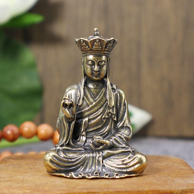 地蔵王仏像   銅製  工芸品  美術品 置物 仏教美術 仏像 地蔵王仏像 銅製 銅器 工芸品 美術品 置物 - メルカリ