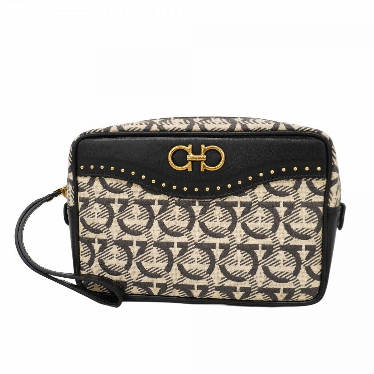 ☆SALE【5ib2561-h】サルヴァトーレフェラガモ ポーチ ガンチーニ  