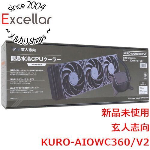 bn 0 玄人志向 簡易水冷CPUクーラー KURO-AIOWC360|V2
