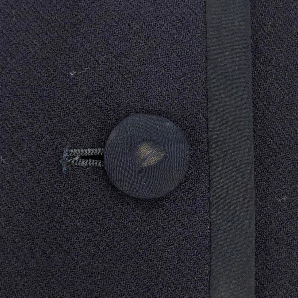 フォクシー ノーカラージャケット ブラック 38 M FOXEY BOUTIQUE フォクシーブティック ノーカラージャケット