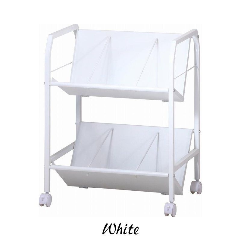 ファイルワゴン 2段 A4ファイル対応 全2色 7094