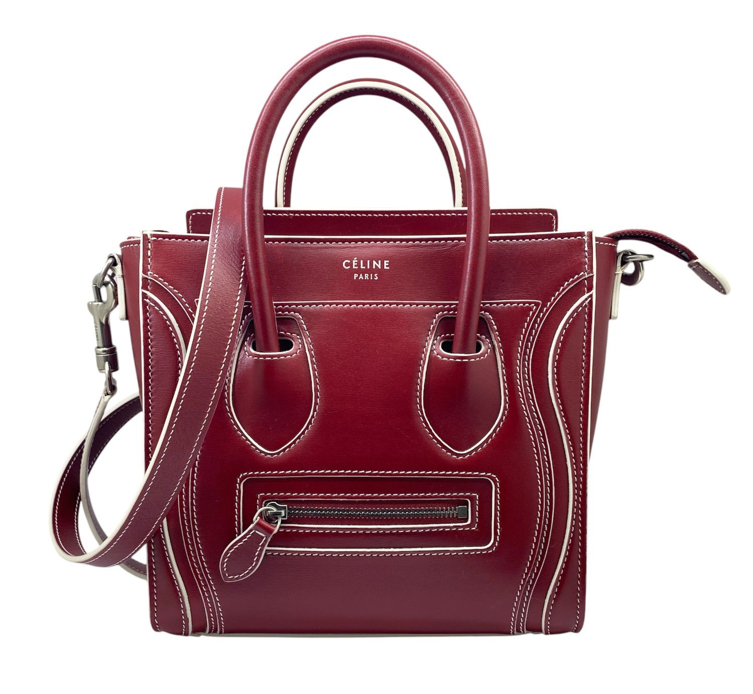CELINE セリーヌ ラゲージナノショッパー ハンドバッグ ショルダー 