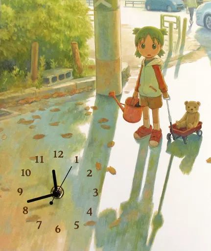 中古】置き時計・壁掛け時計(キャラクター) よつば インテリアクロック