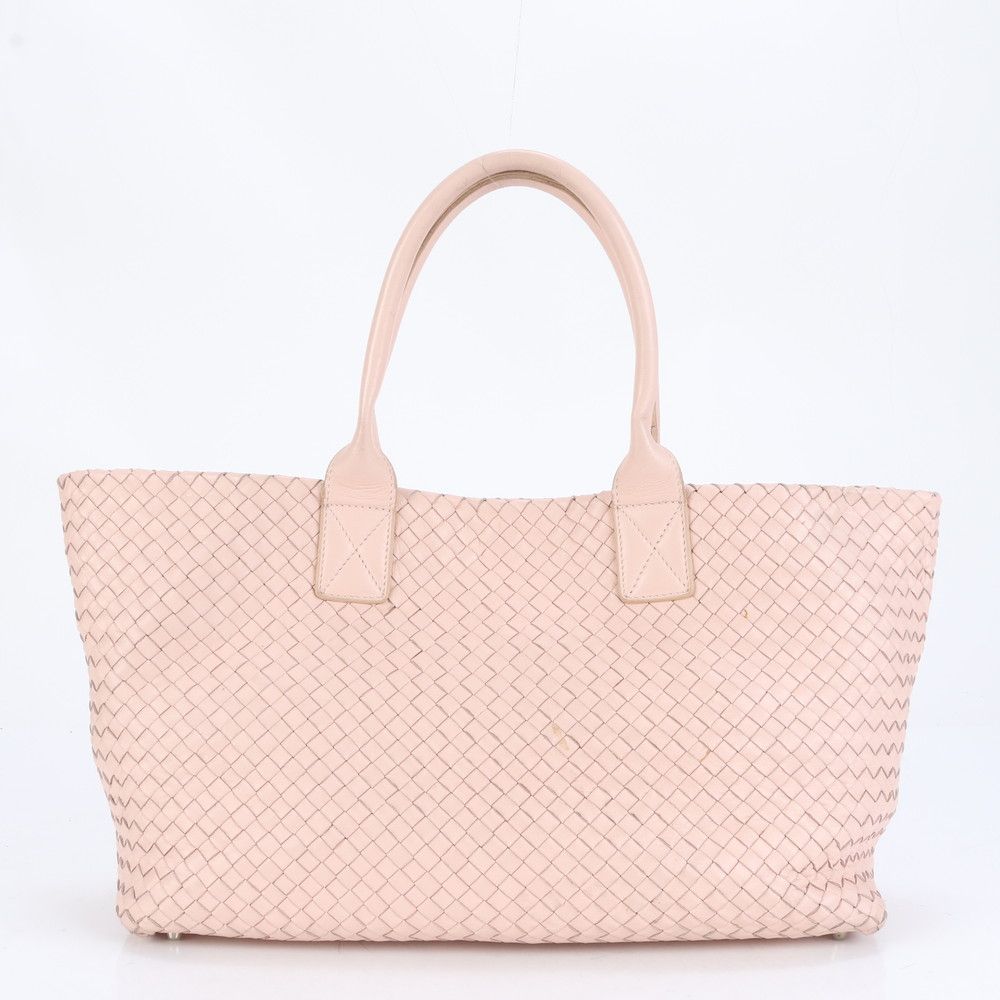 美品 イントレチャート レザー 編み込み トート バッグ 肩掛け