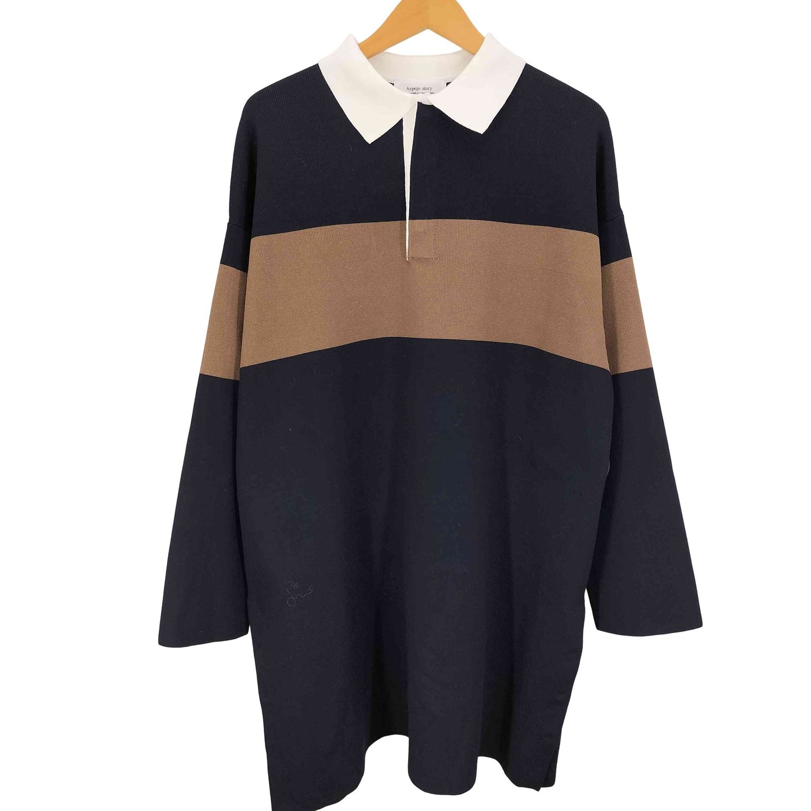 Arpege story アルページュストーリー　ラガーニットワンピース アルページュストーリー Arpege story ラガー ニット ワンピース